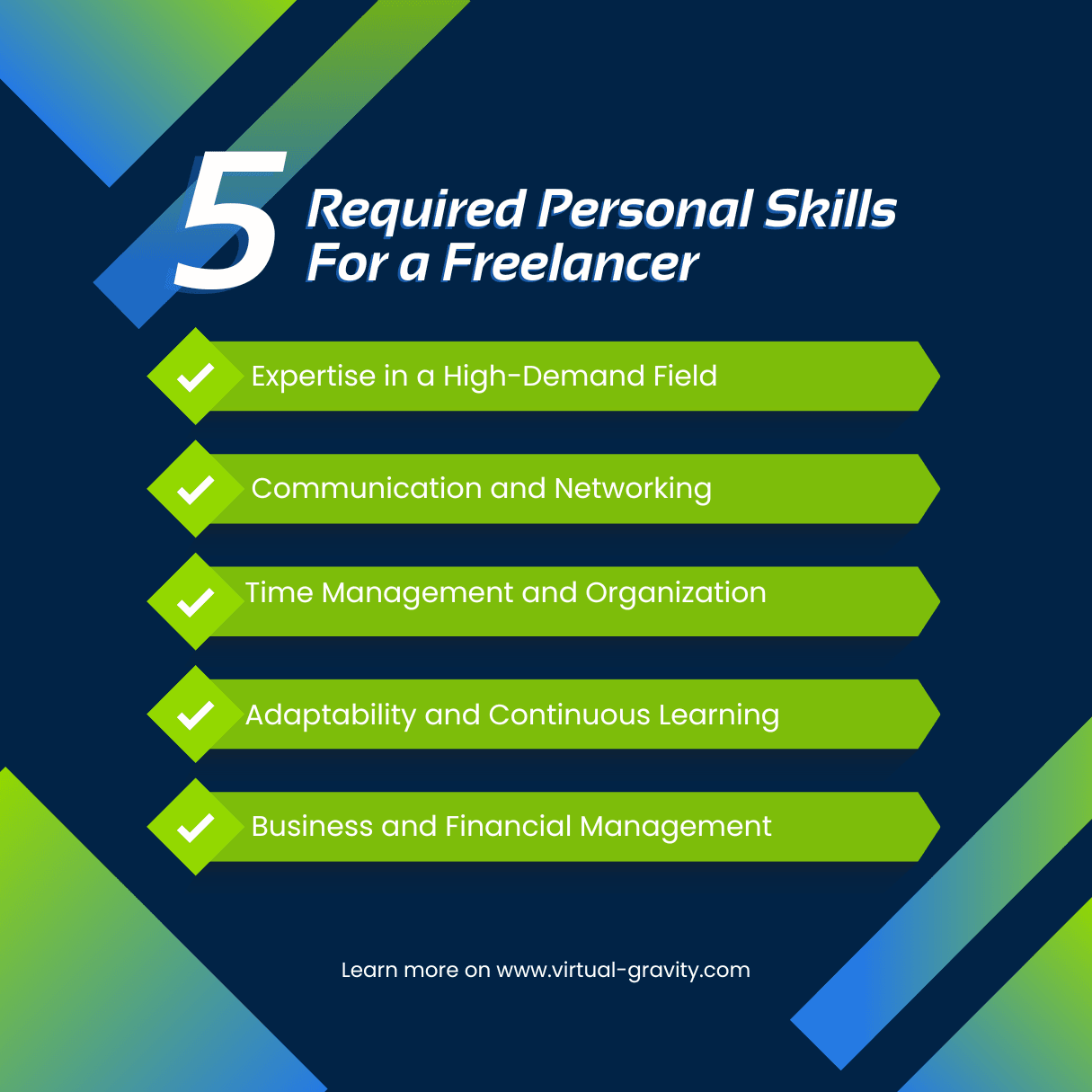 5 personal skills for a freelancer